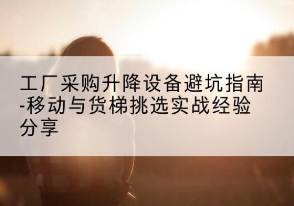 南开区移动式升降机怎么选-工厂采购升降设备避坑指南-移动与货梯挑选实战经验分享